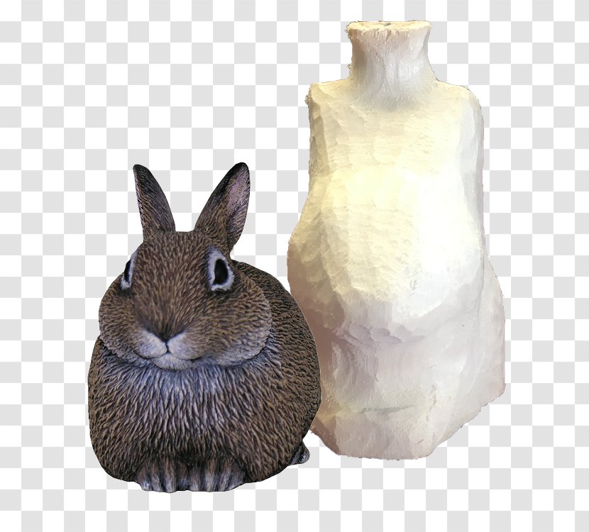 Domestic Rabbit Hare Animal Wood Carving Transparent PNG