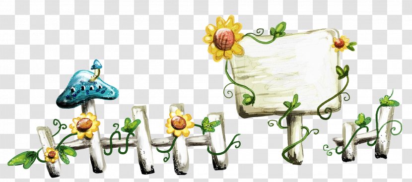 Common Sunflower Illustration - Drawing - Fence Transparent PNG