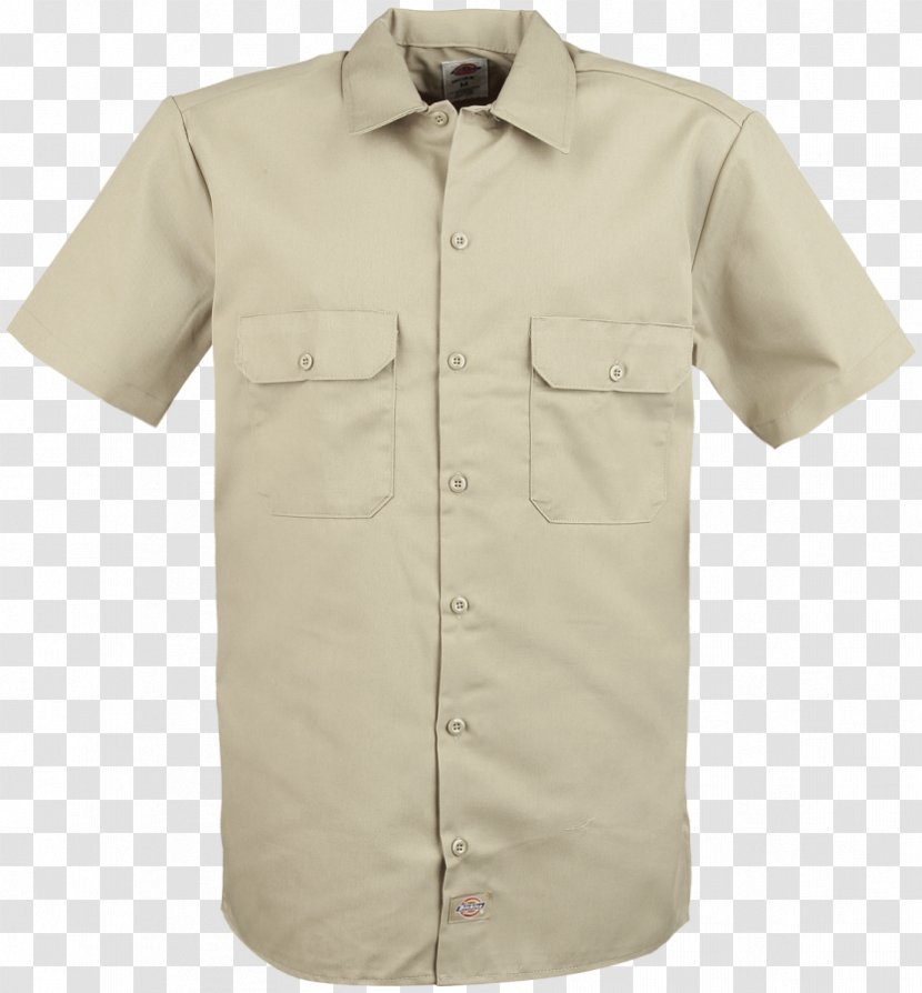 Dress Shirt Sleeve Camp Beige Transparent PNG