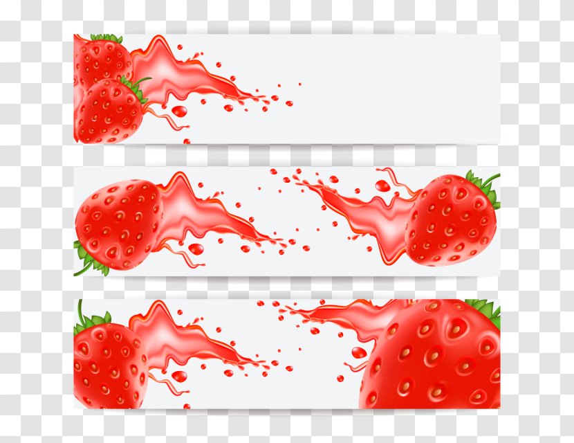 Strawberry Juice Milkshake Food - Milk Splash Transparent PNG
