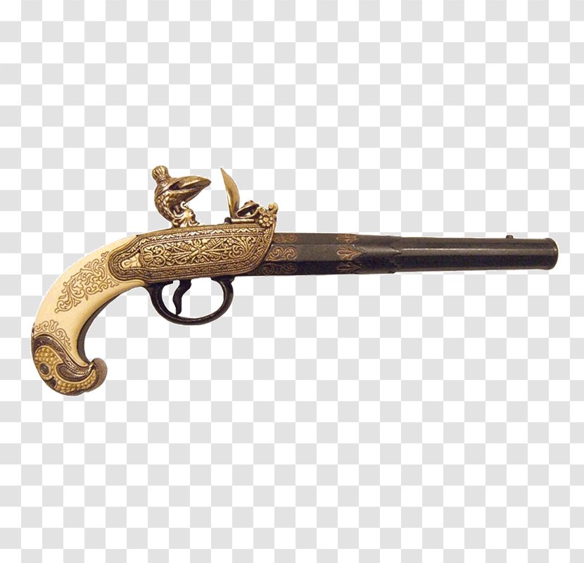 Flintlock 18th Century Small Arms: Pistols & Rifles Firearm - Cartoon - Weapon Transparent PNG