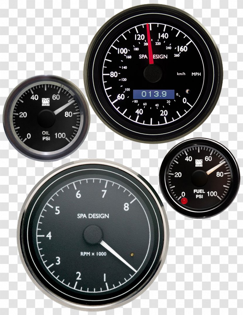 Gauge Tachometer Motor Vehicle Speedometers - Meter - Dashboard Speedometer Transparent PNG