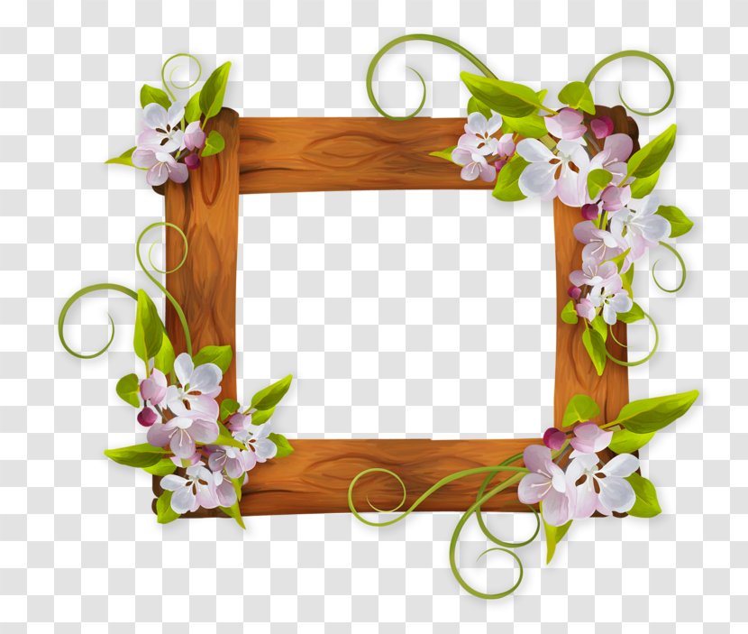 Floral Design Picture Frames Clip Art - Frame - Wood Transparent PNG