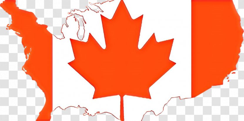 Canada Maple Leaf - Red Flag Black Transparent PNG