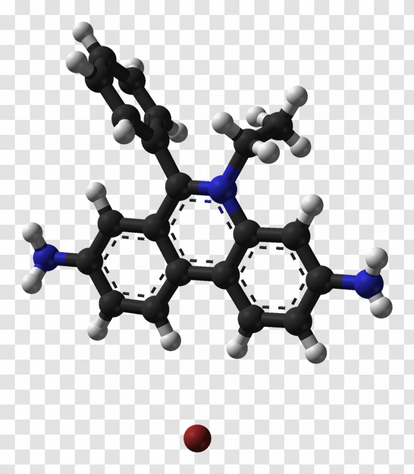 Ethidium Bromide Sodium Fluorescence Molecule - Chemistry - B. Transparent PNG