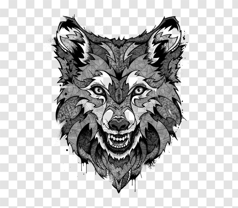 Wolf Drawing Line Art Clip - Drawings Step Transparent PNG
