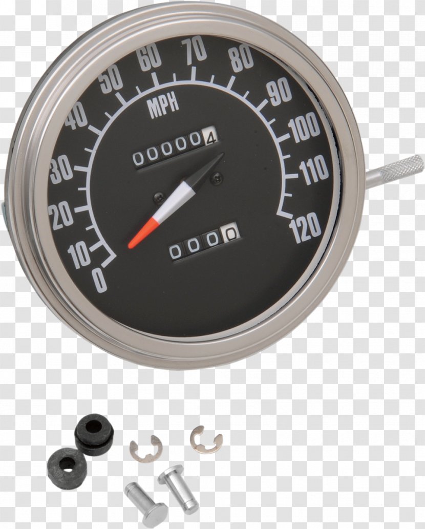 Speedometer Motorcycle Components Tachometer Car Harley-Davidson - Odometer Transparent PNG
