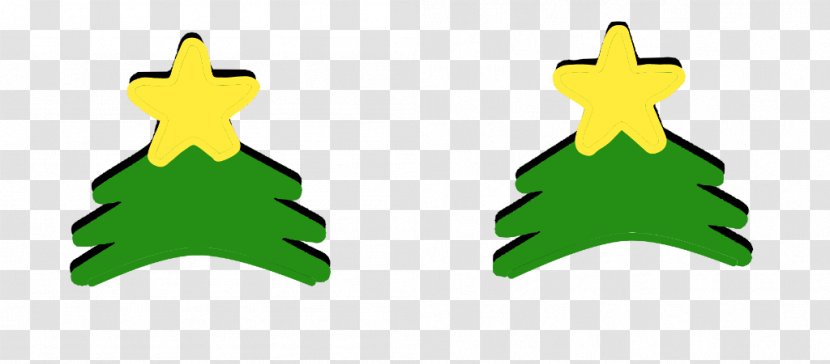 Christmas Hat Cartoon - Sticker - Gesture Green Transparent PNG
