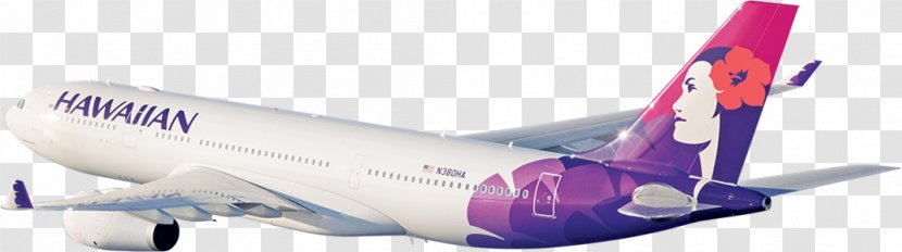 Airbus Airplane Hawaiian Airlines - Rent A Car Business Card Transparent PNG