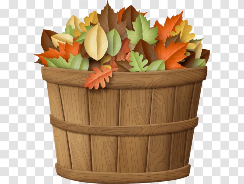 Autumn Leaf Clip Art - Bucket - A Of Leaves Transparent PNG