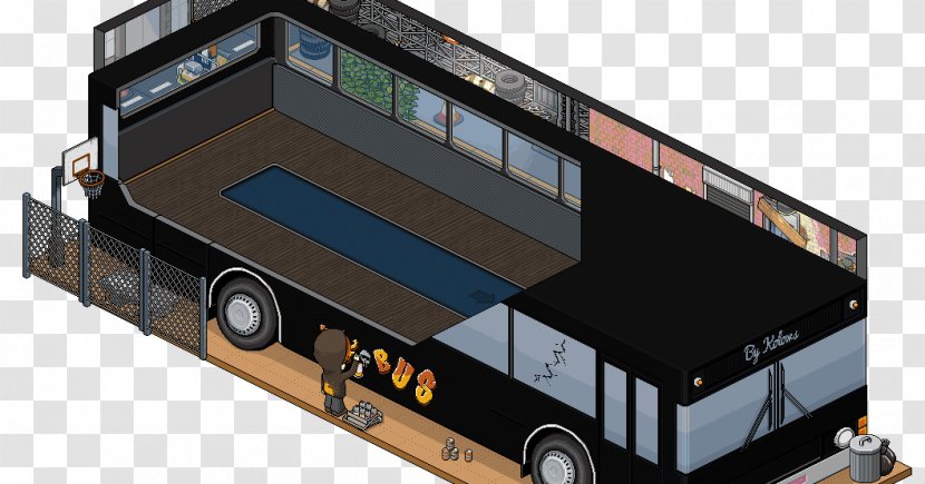 Habbo Game Bus Internet Background #114 - Transport Transparent PNG