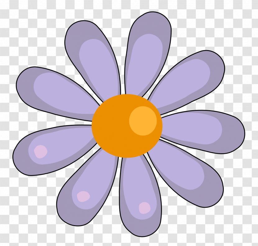 Common Daisy Clip Art - Purple - Firefly Transparent PNG