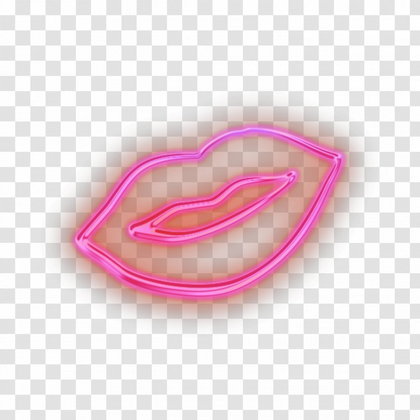 Pink Lip Nose Heart Mouth - Magenta Transparent PNG