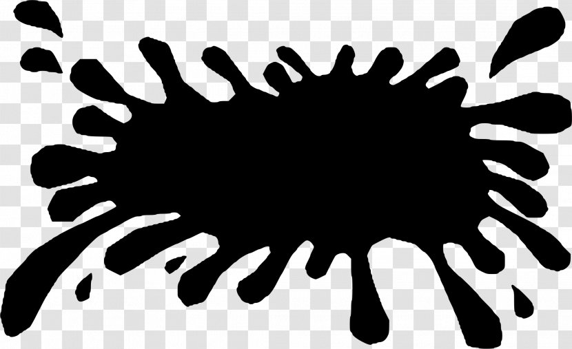 Nickelodeon Black And White Clip Art - Splat Transparent PNG