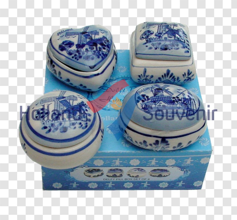 Blue And White Pottery Porcelain - Material - Medicine Box Transparent PNG