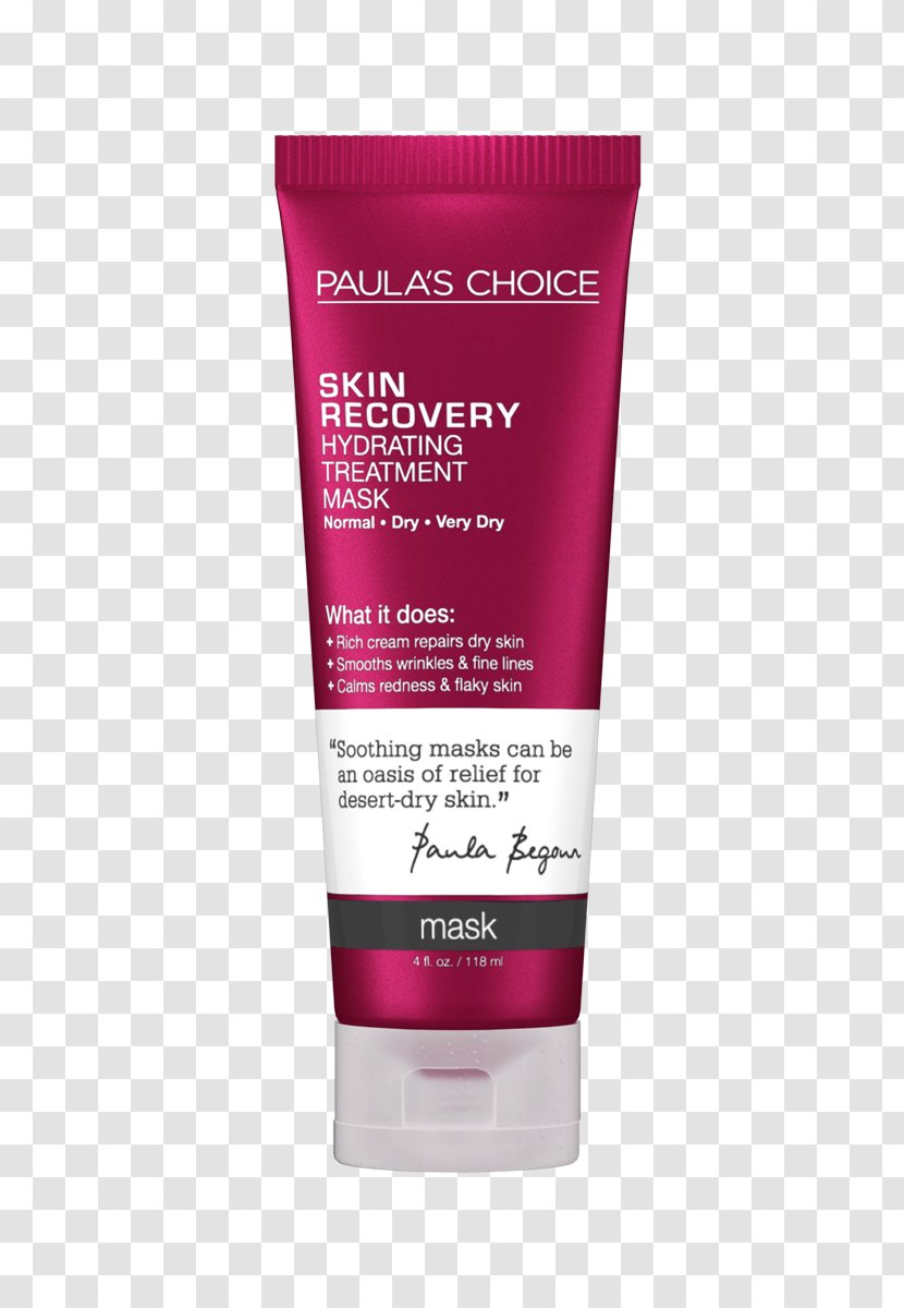 Paula's Choice Skin Recovery Hydrating Treatment Mask Face Lotion Transparent PNG