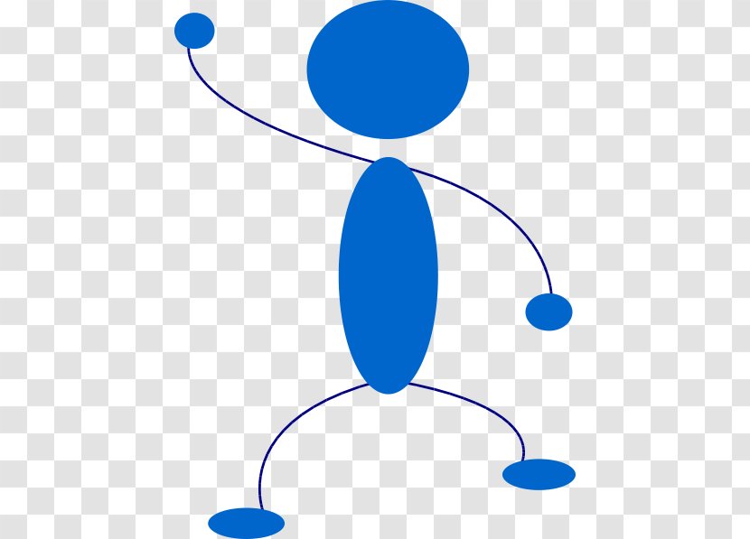 Stick Figure Free Content Clip Art - Blue - Sleeping Transparent PNG