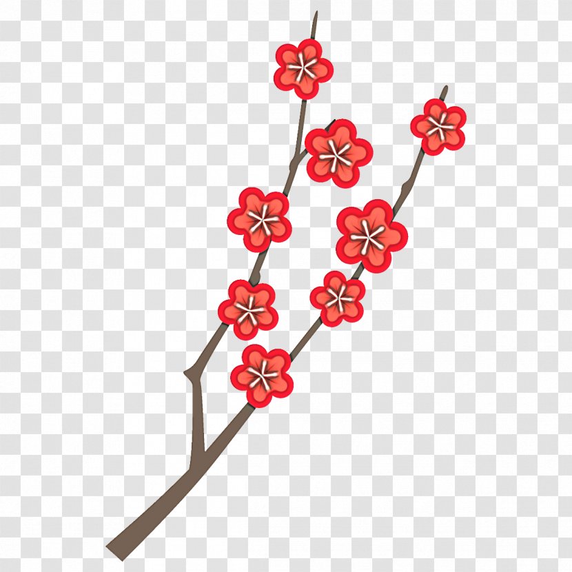 Cherry Blossom - Twig - Perennial Plant Transparent PNG