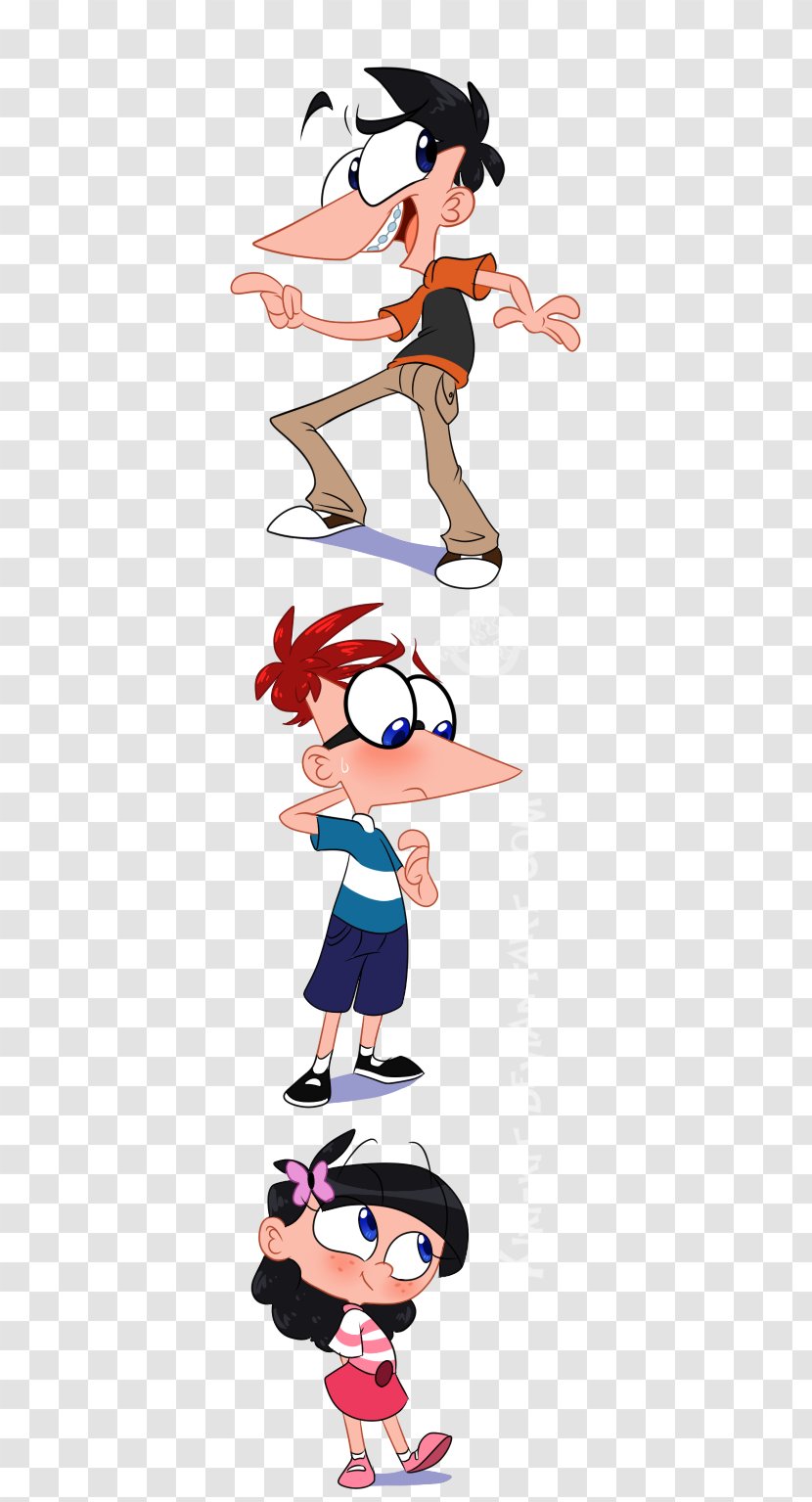 Clip Art Illustration Animated Cartoon Physical Fitness - Fiction - Phineas And Ferb Isabella Vore Transparent PNG