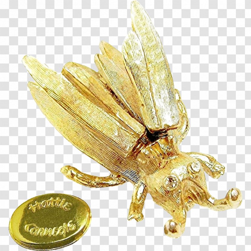 Jewellery Brooch 1940s Gold Pin - Ruby Lane - Flying Silk Transparent PNG