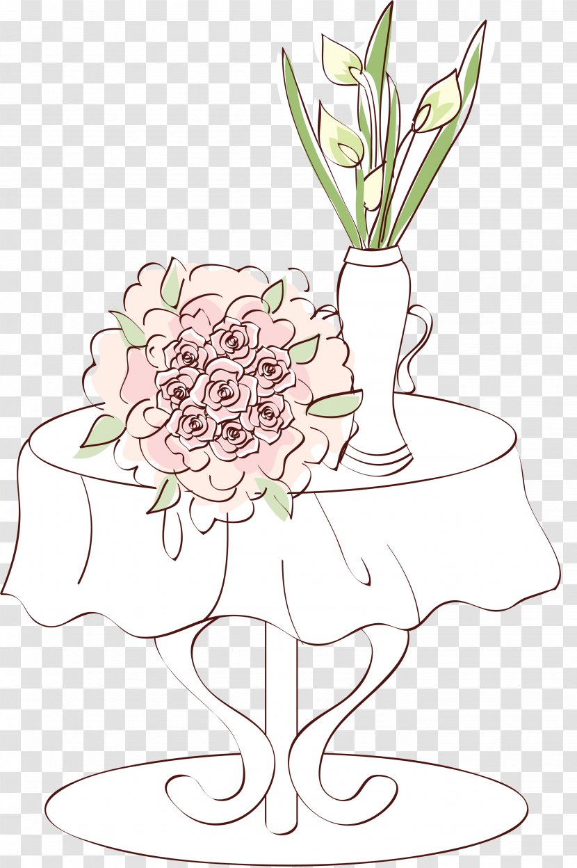 Cut Flowers Art Clip - Flowerpot - Lily Transparent PNG