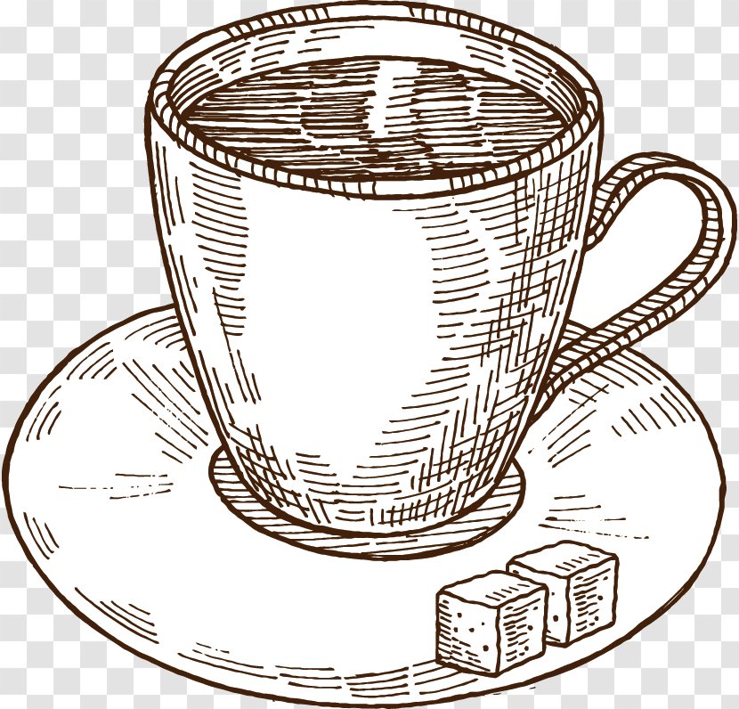 Coffee Cup - Hand-painted Transparent PNG