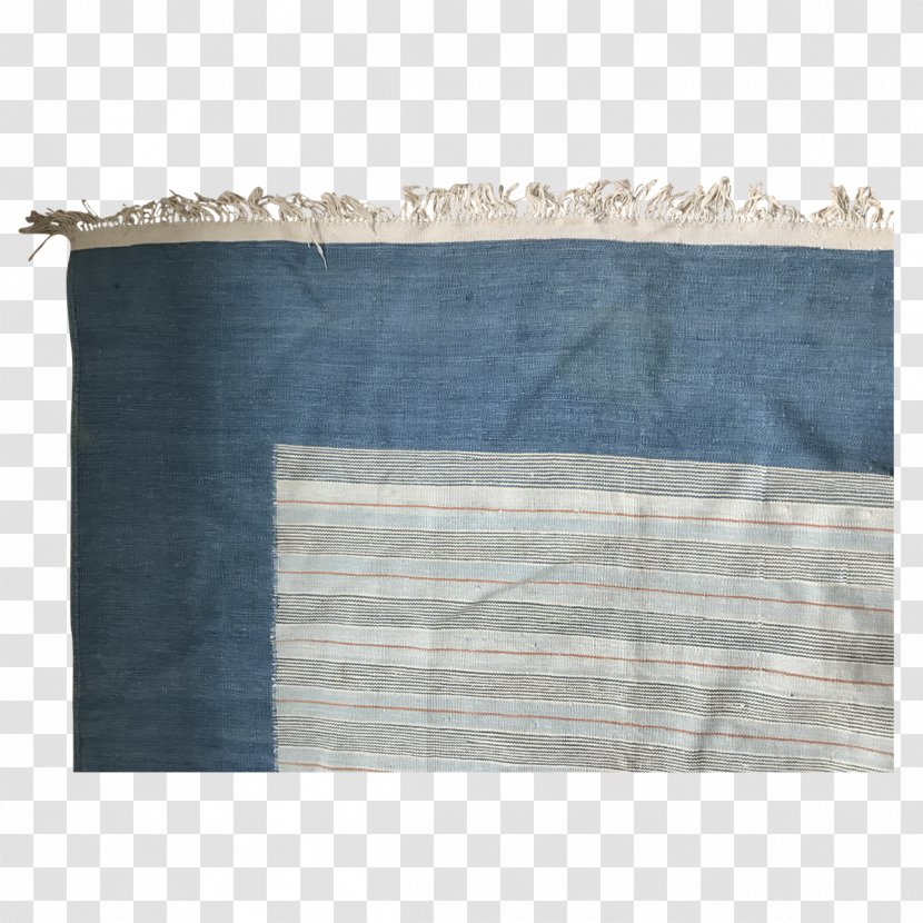 Textile Rectangle Pattern - Blue - Cotton Rugs Transparent PNG