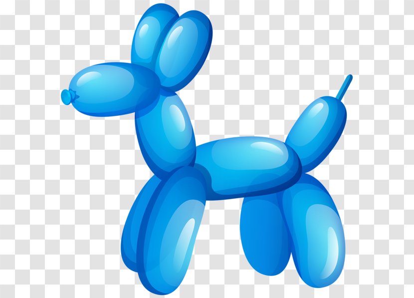 Balloon Dog Modelling Clip Art - Blue - Twist Deer Transparent PNG