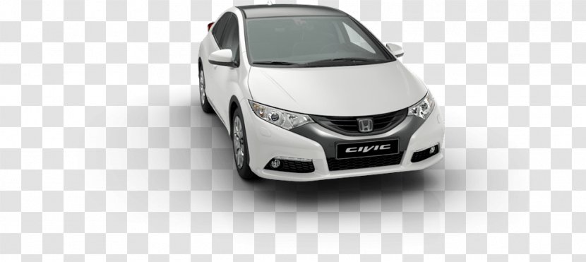 Honda Civic Car Motor Vehicle Headlamp - Registration Plate - Top Angle Transparent PNG