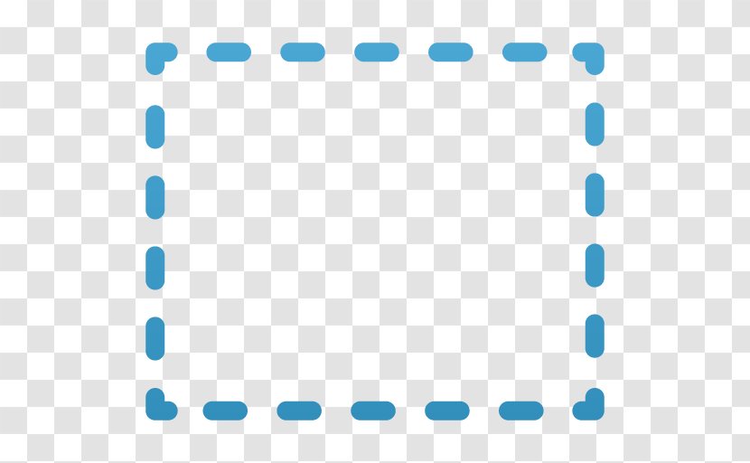 Blue Square Symmetry Area - Symbol - Rectangular Marquee Tool Transparent PNG