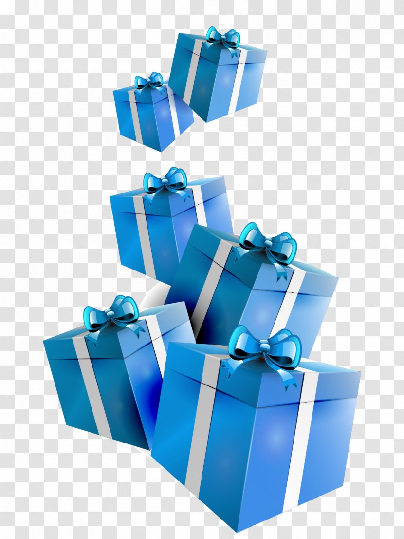 Blue - Gift Box Transparent PNG