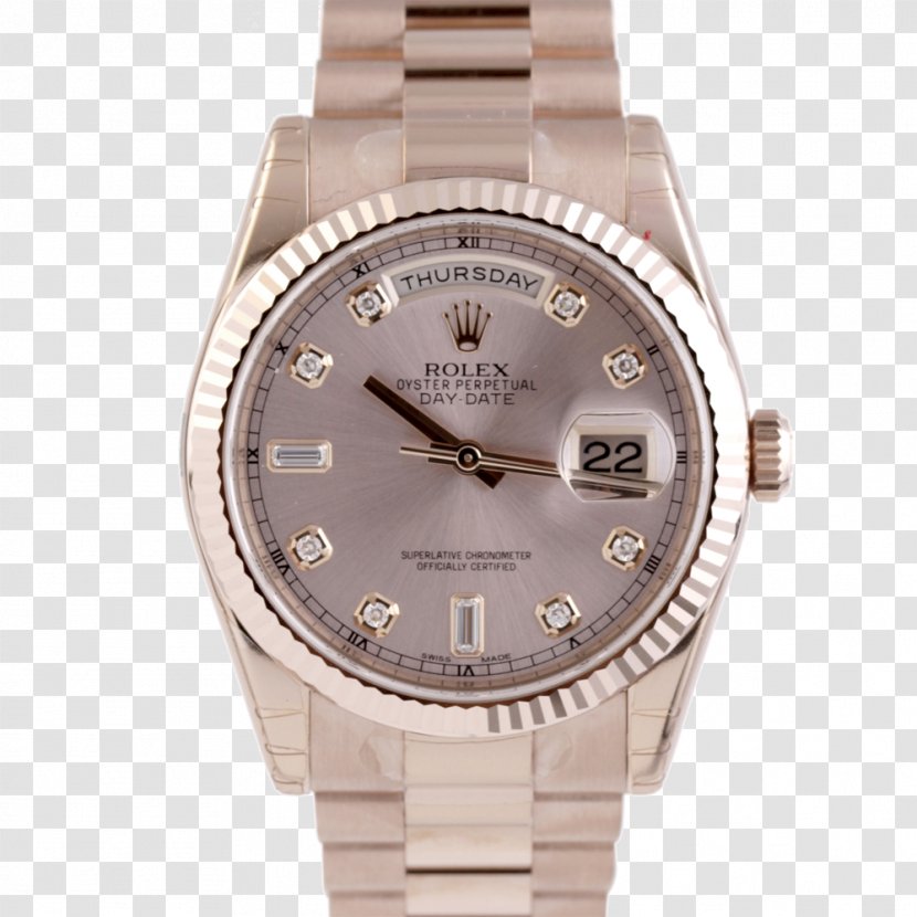 Rolex Day-Date Watch Strap Platinum Transparent PNG