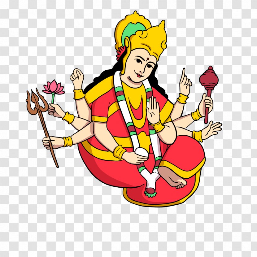 Navaratri Durga - Fictional Character - Vector Religion Buddha Transparent PNG