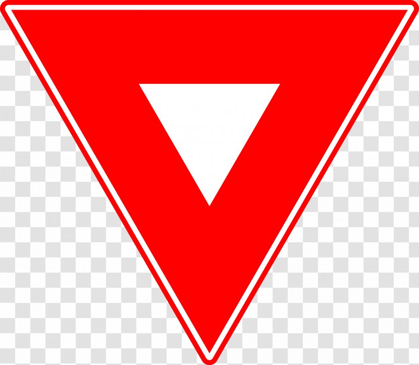 Yield Sign Traffic Priority Signs Star Control: Origins - Romanian Wikipedia - Transito Transparent PNG