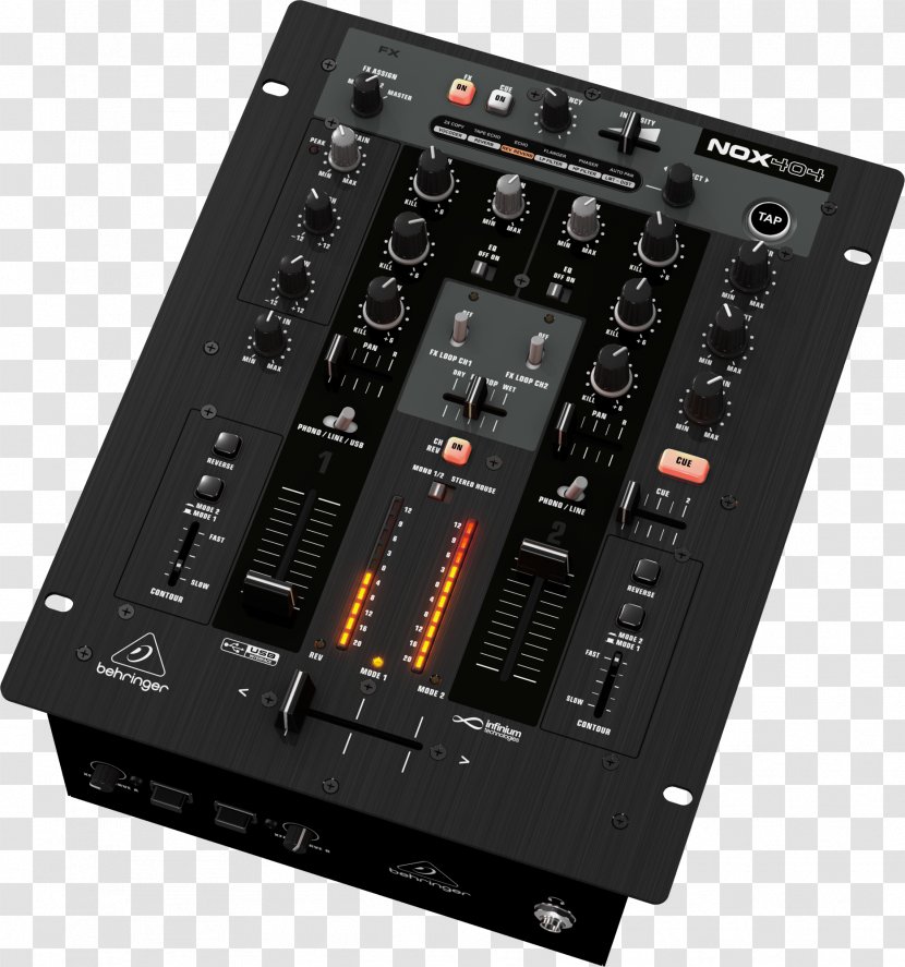 BEHRINGER PRO MIXER NOX101 DJ Mixer Audio Mixers Disc Jockey - Frame - Silhouette Transparent PNG