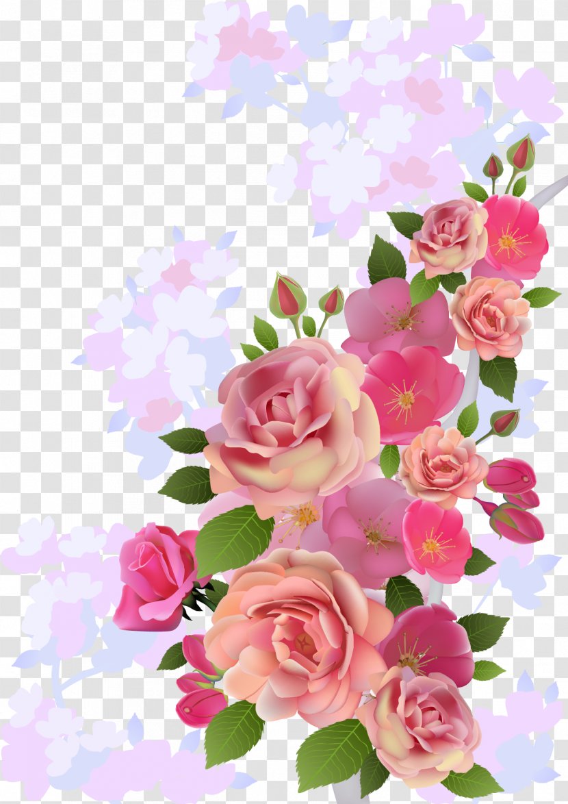 Wedding Invitation Flower Clip Art - Rose - Gouache Transparent PNG