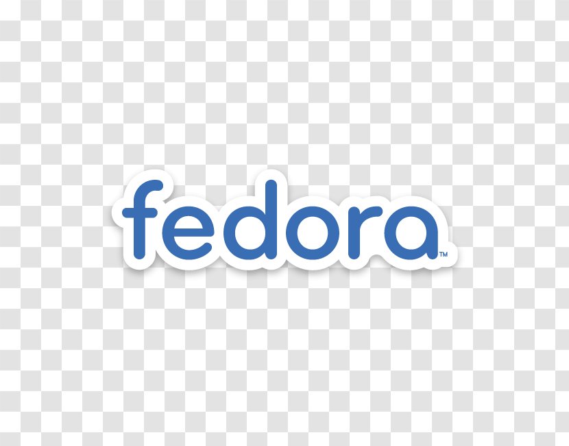 Fedora Project Red Hat Logo Linux - Package Manager - Blue Font Transparent PNG