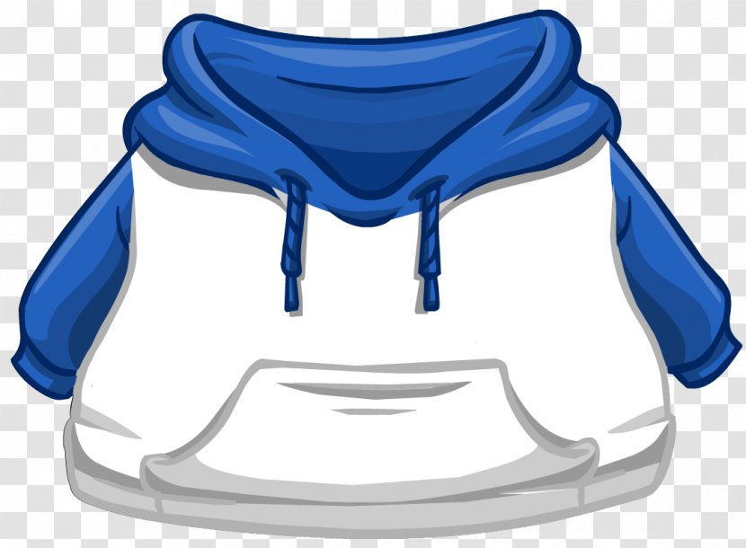 Hoodie Club Penguin T-shirt Clothing Blue - Headgear - Off White Transparent PNG