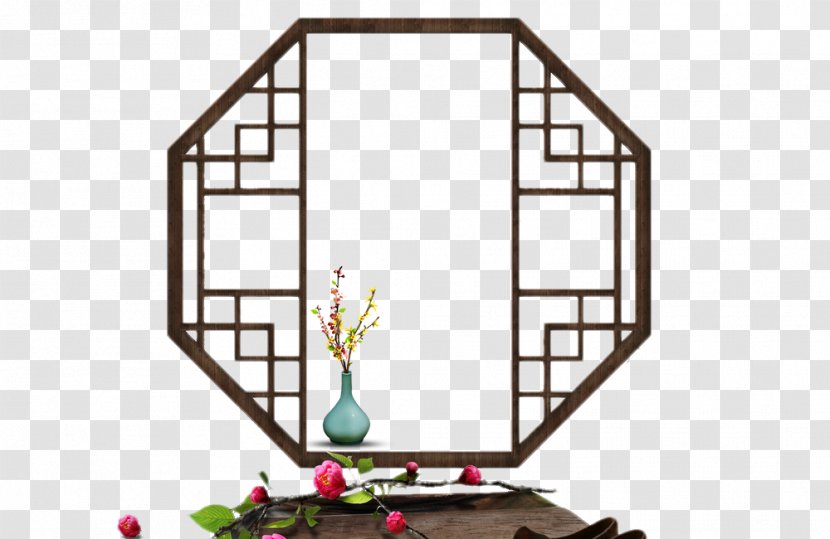 China Window Chinoiserie - Structure - Frame Transparent PNG