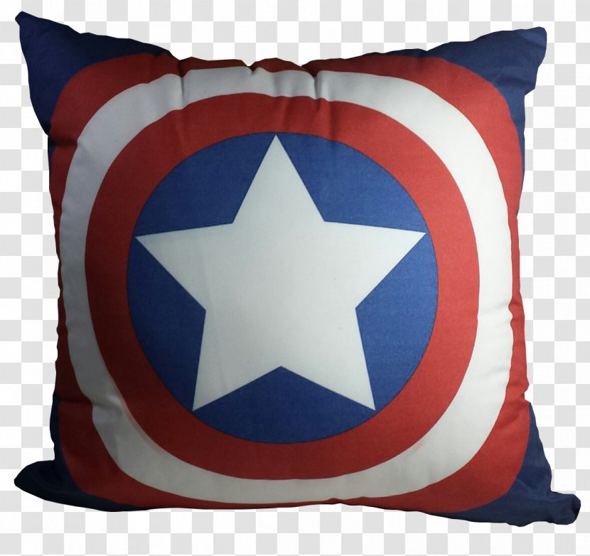 Cushion Throw Pillows Cobalt Blue Captain America - Pillow Transparent PNG
