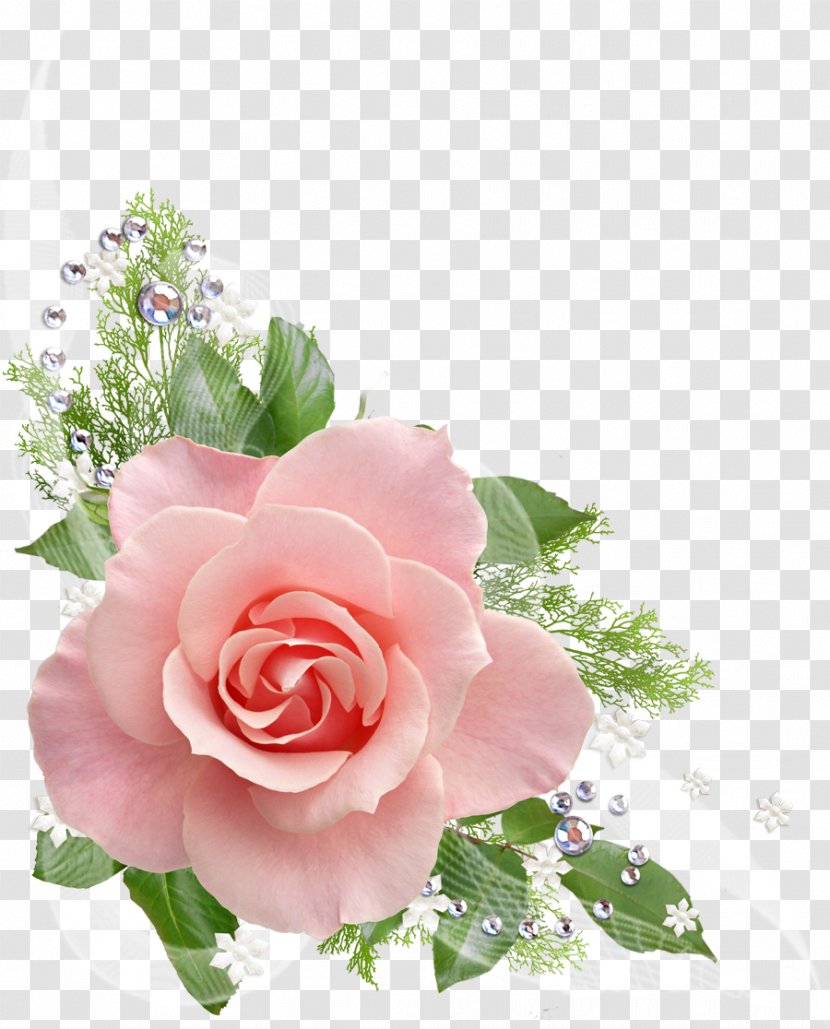 Pink Flower Clip Art - Hybrid Tea Rose -painted Roses Transparent PNG