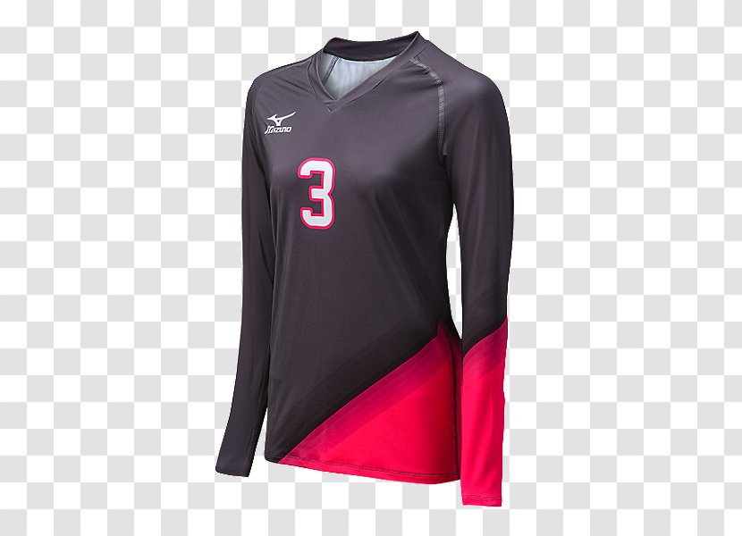 Jersey Sleeve T-shirt Nike Uniform - Sportswear - Volleyball Cliparts Transparent PNG