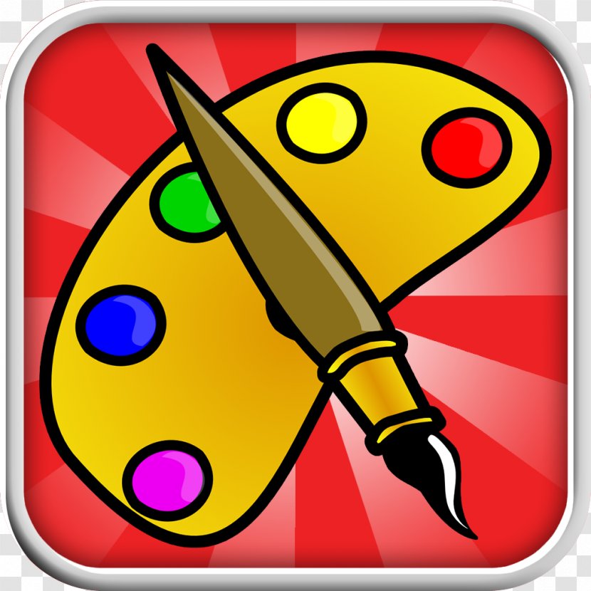 Coloring Book Paintbrush Palette Drawing - Paint Transparent PNG