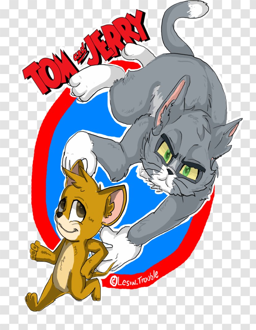 Cat Illustration Fan Art Tom And Jerry Cartoon - Carnivoran Transparent PNG