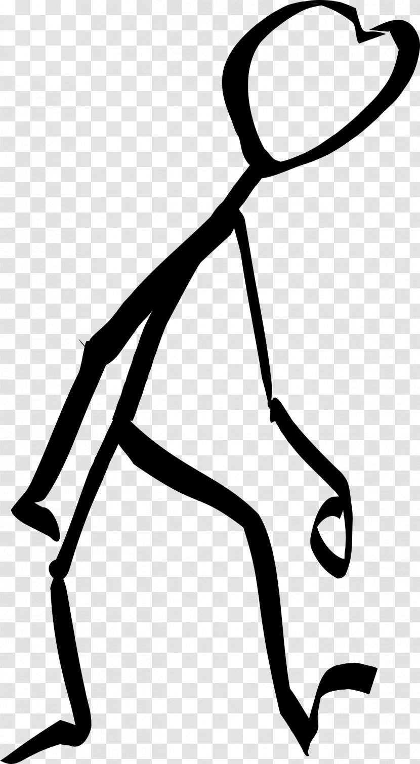 Stick Figure Clip Art - Walking - TIRED Transparent PNG
