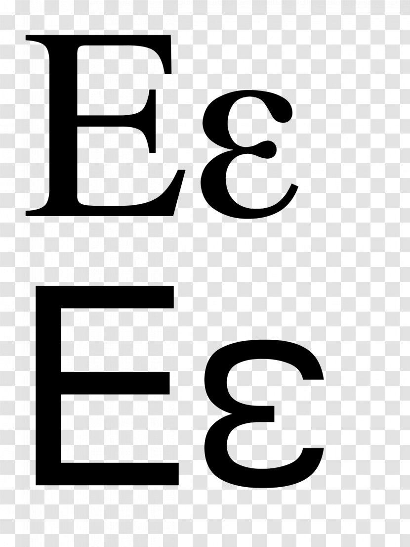 Greek Alphabet Epsilon Letter Gamma - Monochrome Transparent PNG