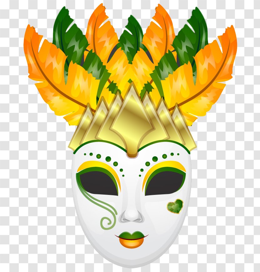 New Orleans Mardi Gras Lundi Mask - Fruit Transparent PNG