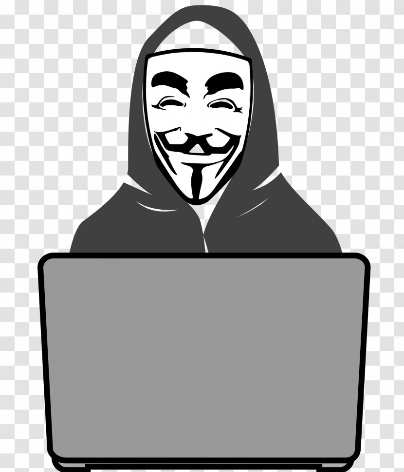 Security Hacker Anonymous Clip Art - Head Transparent PNG