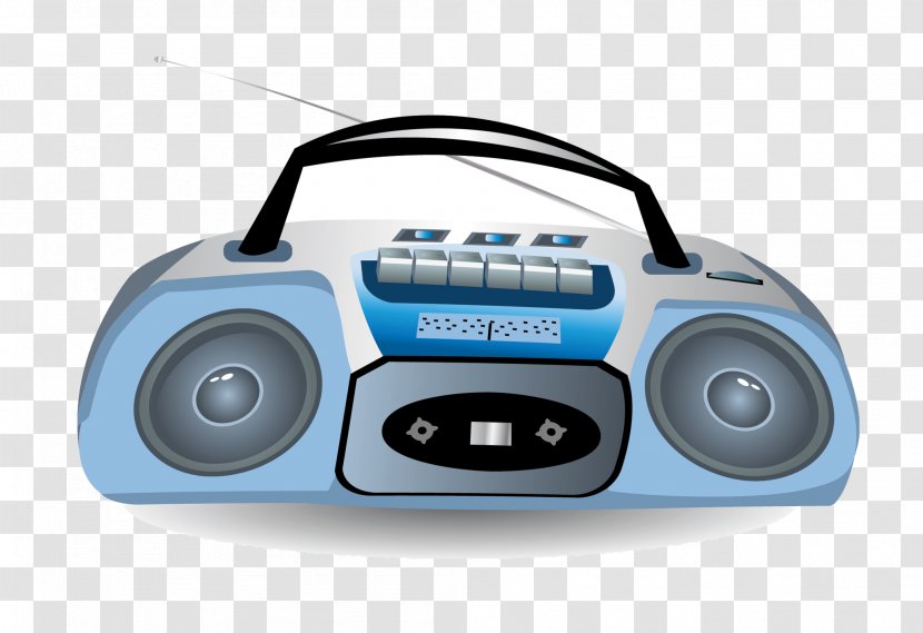 Microphone Compact Cassette Deck Tape Recorder - Hardware - Radio Transparent PNG