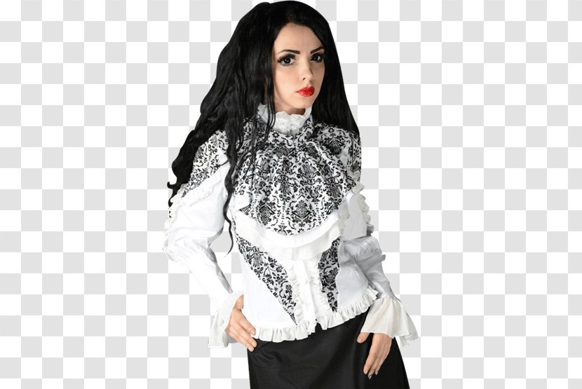 Blouse Sleeve Gothic Fashion Clothing Collar - Dress - Shirt Transparent PNG